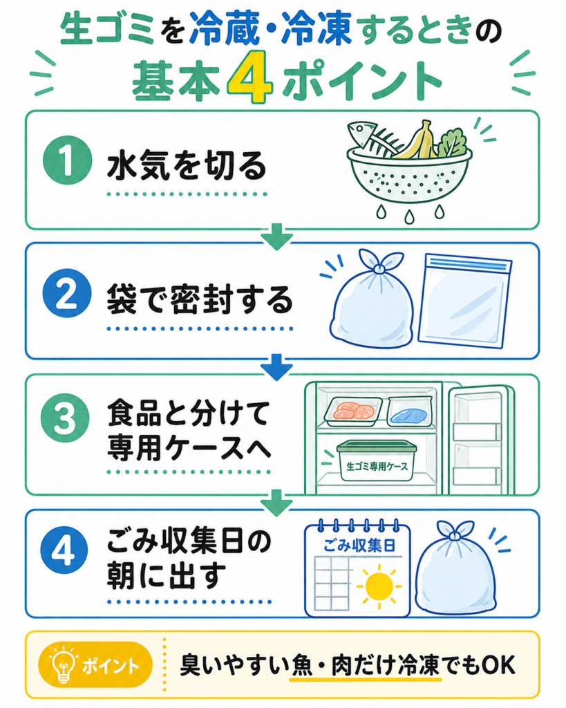 生ゴミ冷蔵・冷凍 基本4ポイント
